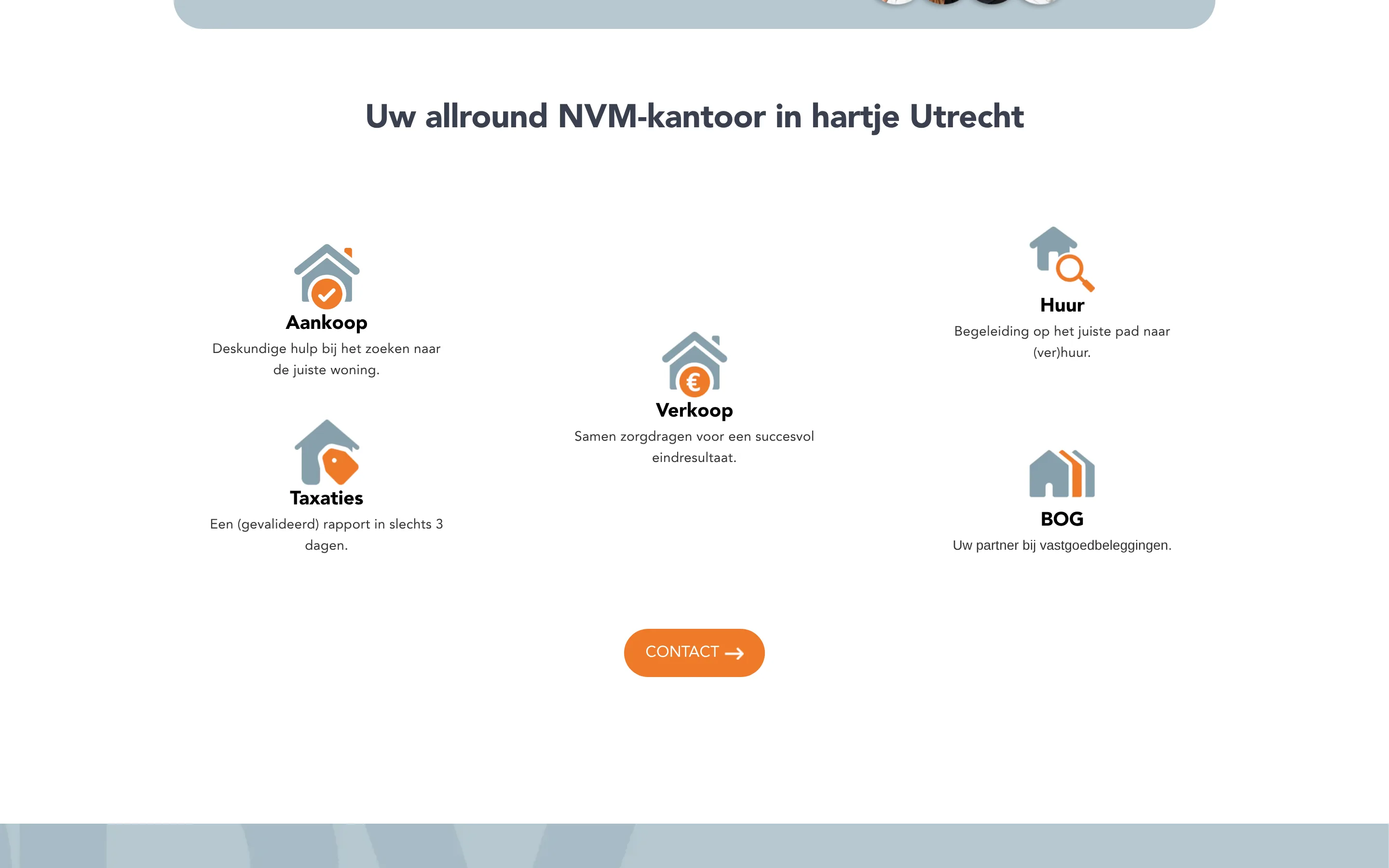 DDV Makelaars: het volgende deel van de homepage